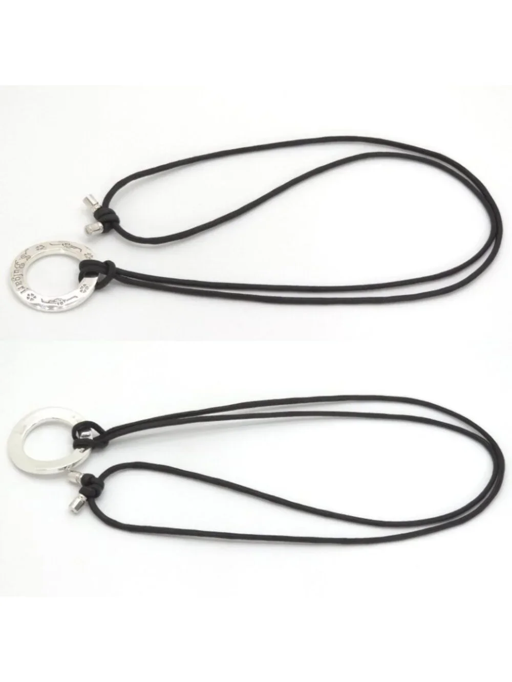 Bvlgari Save the Children Pendant Maximum 70 Sterling Silver Black